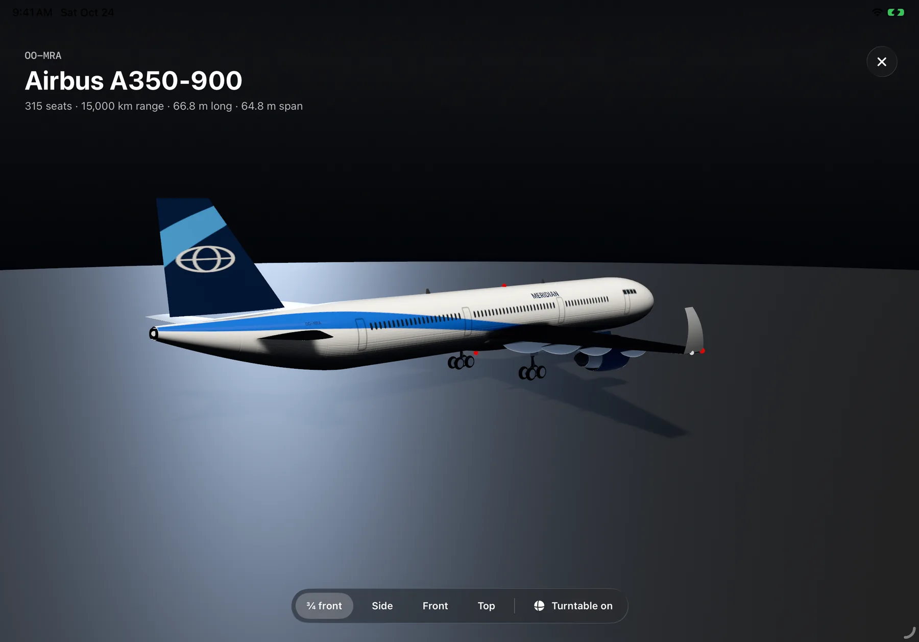 Airbus A350-900 3D model