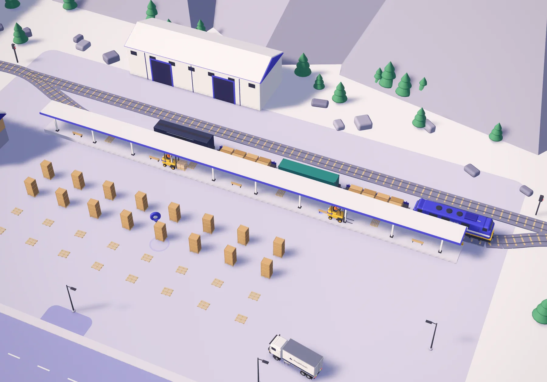 Granite Pass rail yard